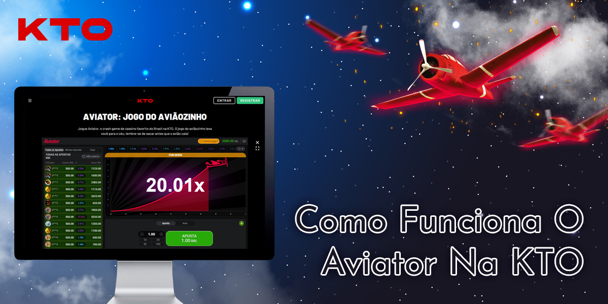 Características do jogo Aviator no site do cassino on-line KTO
