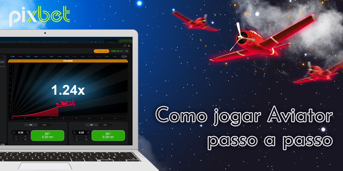 Instruções passo a passo para iniciantes sobre como começar a jogar no Aviator on Pix Bet