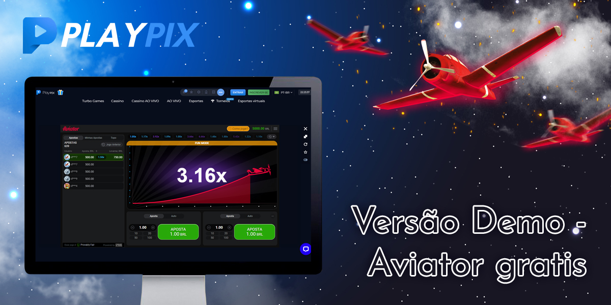 Recursos da demonstração do Aviator no cassino on-line da Playpix