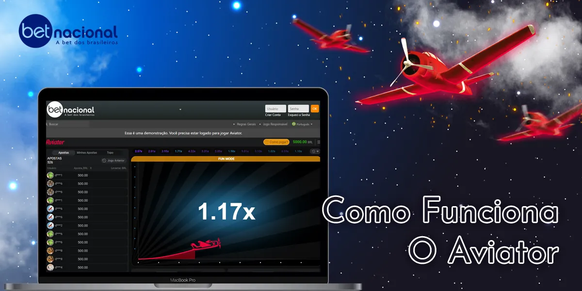 Características do jogo Aviator no site do cassino on-line Betnacional