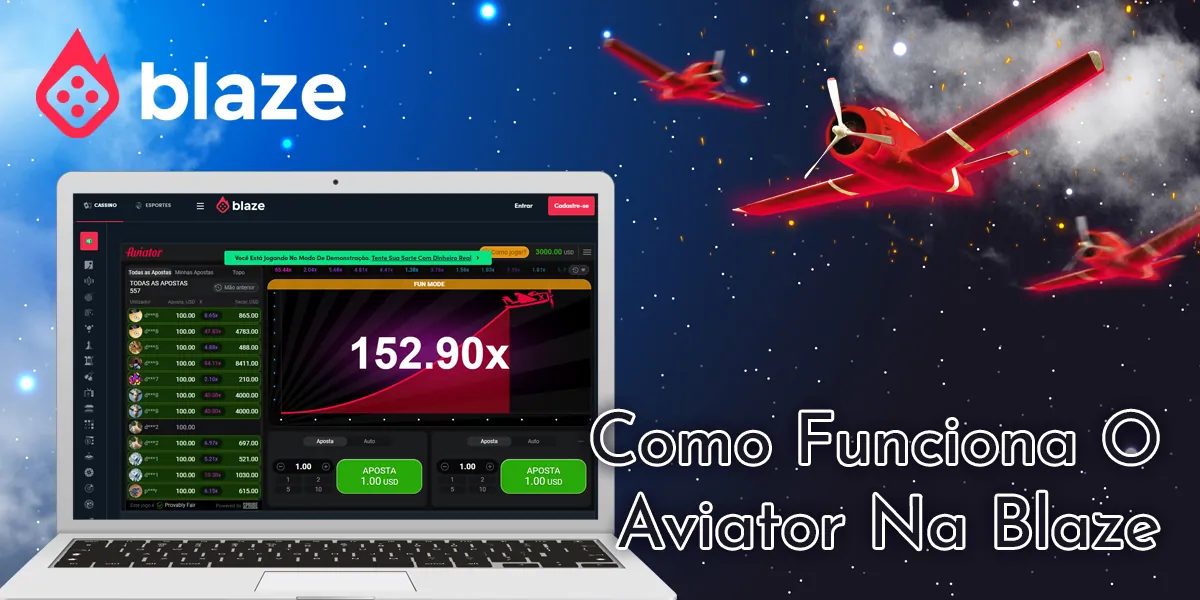 Como funciona o jogo Aviator no site do Blaze
