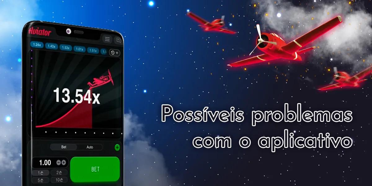 Quais problemas em potencial podem ocorrer durante o download e a instalação do aplicativo Aviator