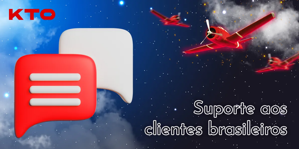 Contatos de suporte disponíveis no site do KTO