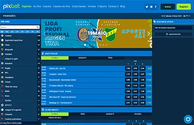 Página inicial do cassino on-line Pixbet